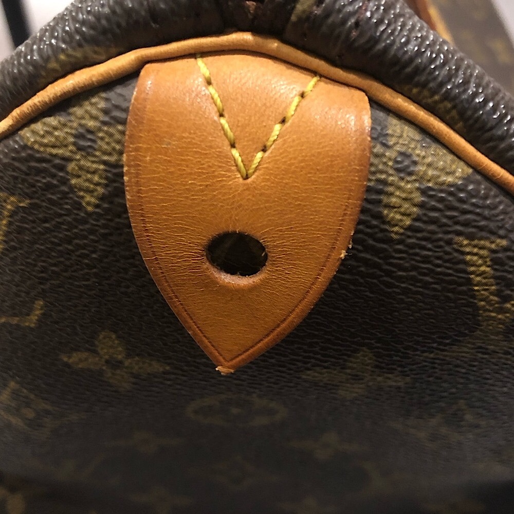 Vintage LOUIS VUITTON Speedy 30 Top Handle Monogram Travel Boston Tote Bag - Picture 7 of 17
